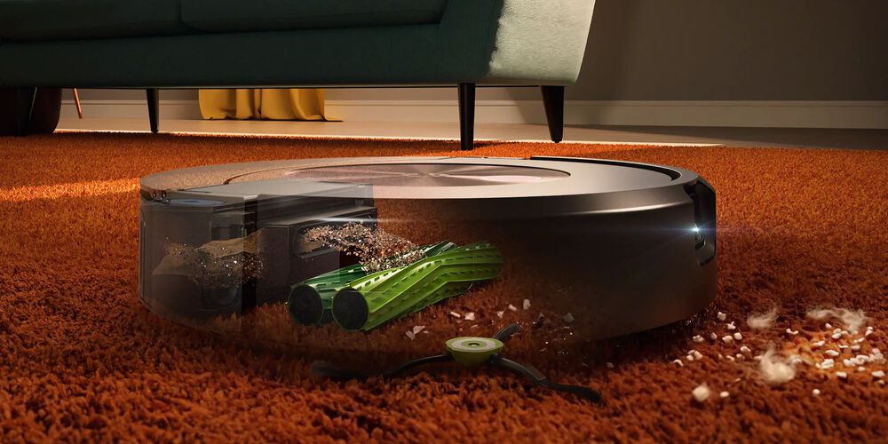 Vloeren om blootvoets op te lopen met de Roomba Combo® j9+ robot